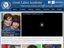 Tablet Screenshot of greatlakesacademy.com