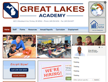 Tablet Screenshot of greatlakesacademy.org
